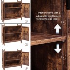 Rustic Brown Adjustable Sideboard