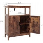 Rustic Brown Adjustable Sideboard