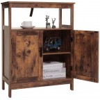 Rustic Brown Adjustable Sideboard