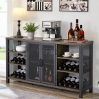 Wood Rustic Industrial Sideboard