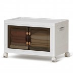 Rolling Storage Box with Transparent Doors