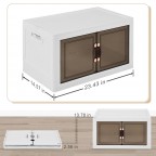 Rolling Storage Box with Transparent Doors