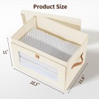 Large capacity visual fabric storage box
