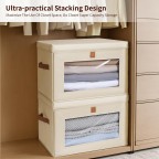 Large capacity visual fabric storage box