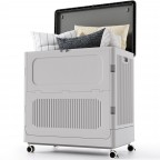 Rolling Storage Box with Flip-Top Lid