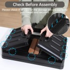 Multifunctional double door storage box