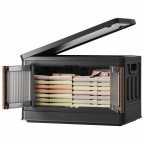 Multifunctional double door storage box