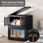 Multifunctional double door storage box