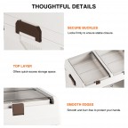 Folding Storage Box with Transparent Front Panel