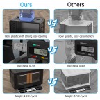 Multifunctional double door storage box