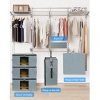 Fabric Storage Box with Clear Window and Lid