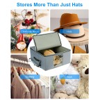 Fabric Storage Box with Clear Window and Lid