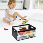 Black & Clear Stackable Storage Box with Lid
