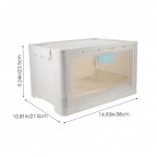 Rolling Storage Box with Transparent Doors
