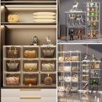 Transparent portable storage box