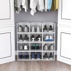 Clear Shoe Storage Box with Front Door
