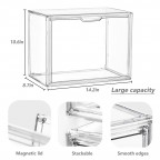 Transparent portable storage box