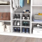 Clear Shoe Storage Box with Front Door