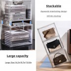 Transparent portable storage box