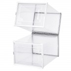 Clear Shoe Storage Box with Front Door