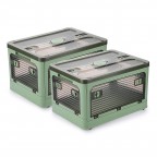 Fresh green transparent storage box