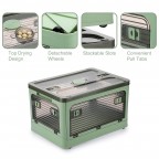 Fresh green transparent storage box