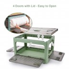 Fresh green transparent storage box