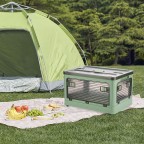 Fresh green transparent storage box